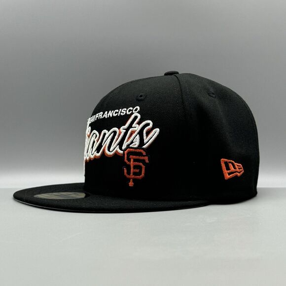 New Era San Francisco Giants 59FIFTY Fitted Hat Script Side Patch 7 1/4 NEW SF - Picture 3 of 7